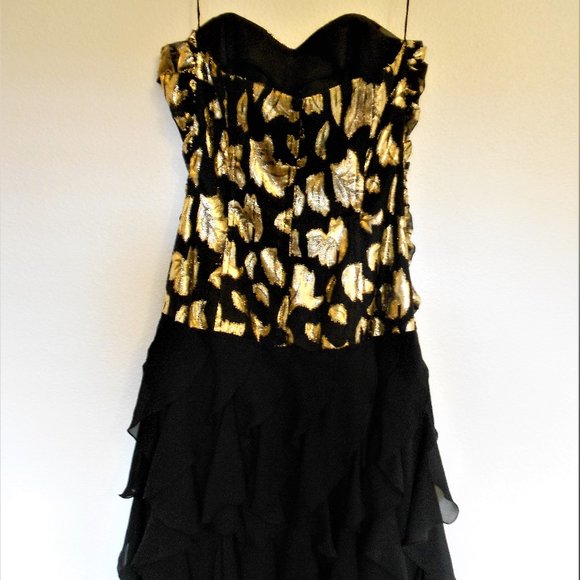 Vintage New Fast Beautiful Evening Strapless Dress Size XS - Picture 2 of 14